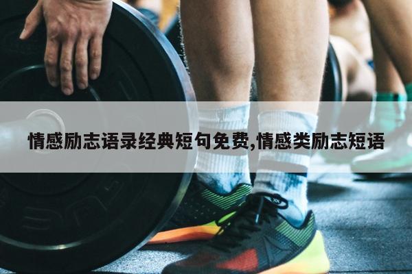情感励志语录经典短句免费,情感类励志短语