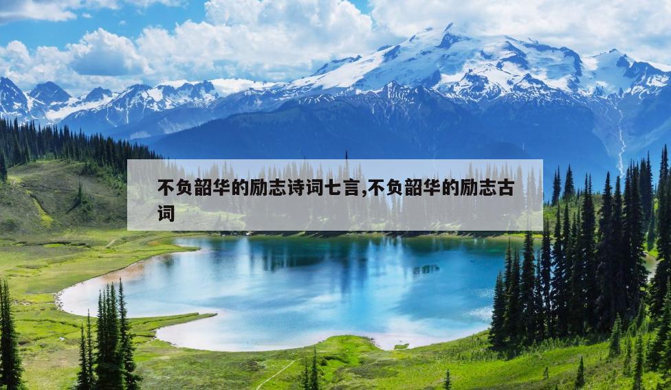 不负韶华的励志诗词七言,不负韶华的励志古词