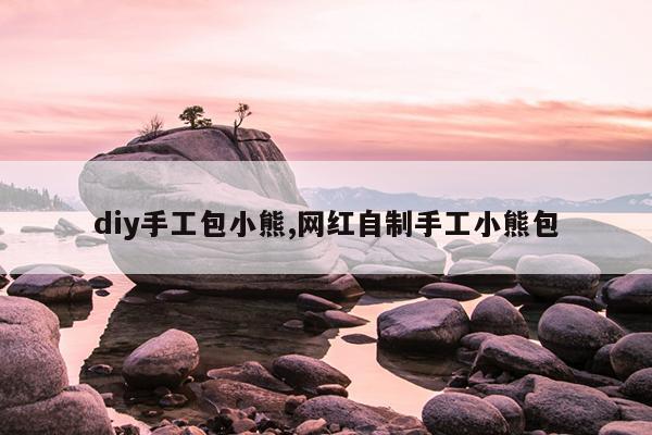 diy手工包小熊,网红自制手工小熊包